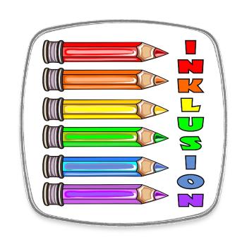 SCHULKIND INKLUSION VIELFALT SCHULE SCHULANFANG - Viereckiger Kühlschrankmagnet - Weiß - Vorne