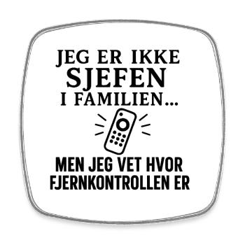 Humorous Family HumorDesign - Square fridge magnet - white - Front