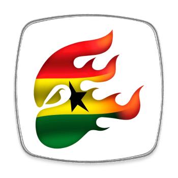 Ghana Flagge - Ghana - Ninja - Viereckiger Kühlschrankmagnet - Weiß - Vorne