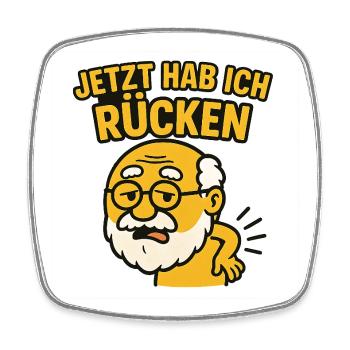 Jetzt hab ich...witziges Motiv - Viereckiger Kühlschrankmagnet - Weiß - Vorne