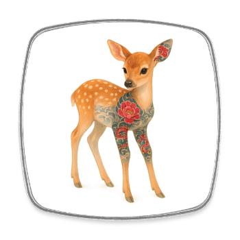 Yakuza Fawn – Inked Innocence - Square fridge magnet - white - Front