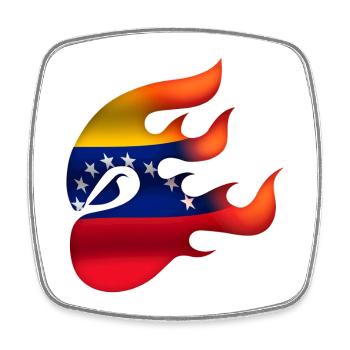 Flagge von Venezuela - Venezuela - Ninja - Viereckiger Kühlschrankmagnet - Weiß - Vorne