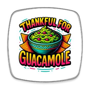 Reconnaissant pour l’illustration du plat de guacamole - Magnet carré - blanc - Devant