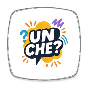 Ein was? - Viereckiger Kühlschrankmagnet - Weiß - Vorne