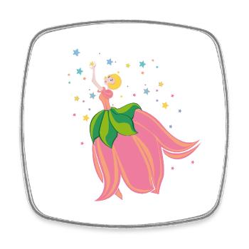 Fairytale fairy costume design - Square fridge magnet - white - Front