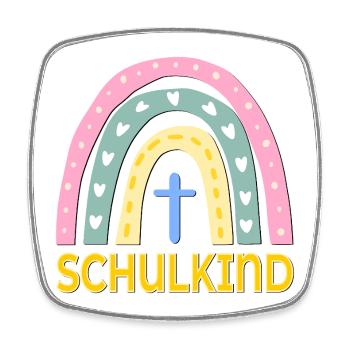 CHRISTLICHER GLAUBE SCHULKIND SCHULANFANG - Viereckiger Kühlschrankmagnet - Weiß - Vorne