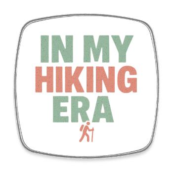 Adventure in the Hiking Era - Square fridge magnet - white - Front