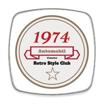 51_Motor_Club_ _RenkoDesign_1 - Magnet carré - blanc - Devant