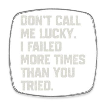 Motivational Resistant Quote - Square fridge magnet - white - Front