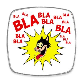 Animated Expression of a Cat T-Shirt - Square fridge magnet - white - Front