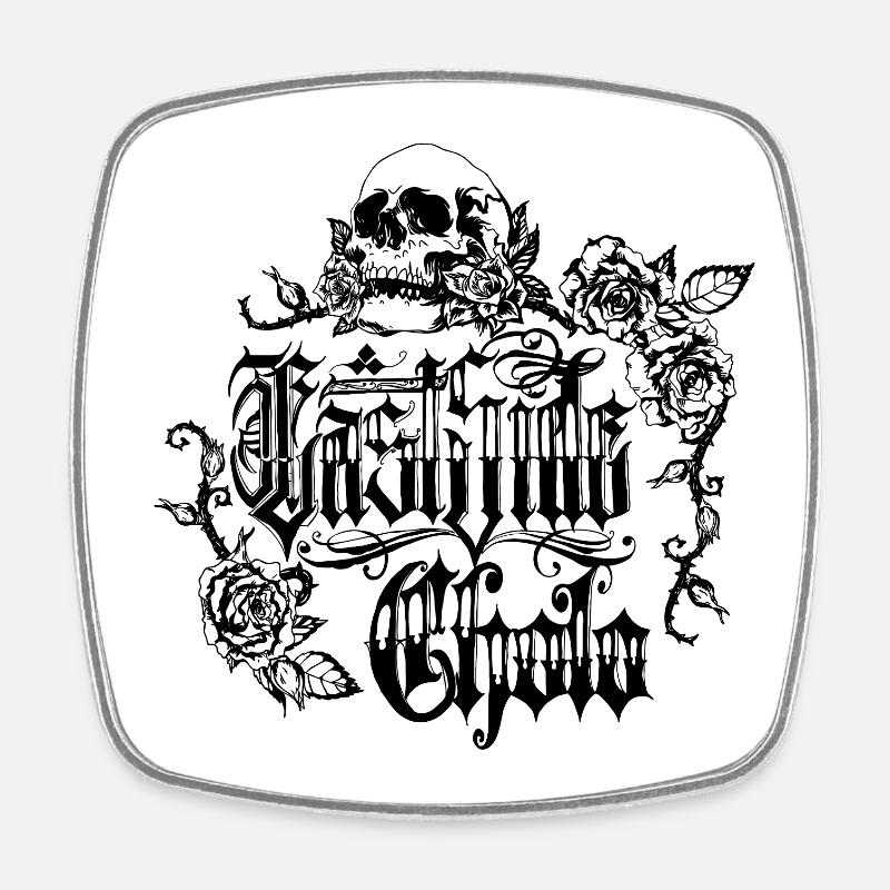 Chicano lettering: "East Side Cholo" - Square fridge magnet - white