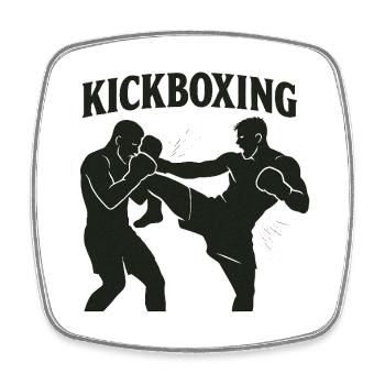 Boxing - Square fridge magnet - white - Front