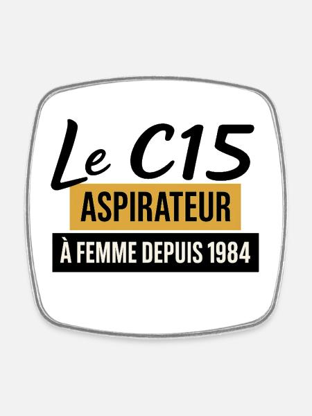 C15 - Magnet carré - blanc