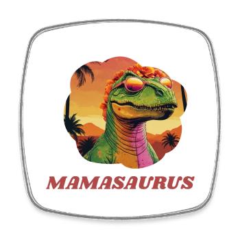 Mamasaurus - Viereckiger Kühlschrankmagnet - Weiß - Vorne