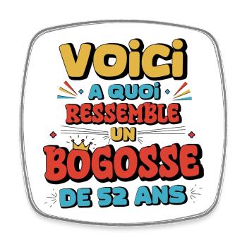 Humor and Party for Personalized Birthdays - Square fridge magnet - white - Front