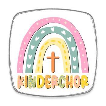 KINDERCHOR CHRISTLICHER GLAUBE - Viereckiger Kühlschrankmagnet - Weiß - Vorne