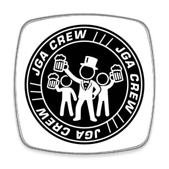 Jga Crew Junggesellenabschied - Viereckiger Kühlschrankmagnet - Weiß - Vorne