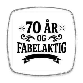 70 Jahre fabelhaftes Jubiläumsdesign - Viereckiger Kühlschrankmagnet - Weiß - Vorne