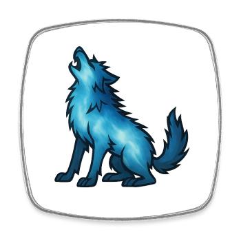 Soul Animal and Guardian Being: Werewolf - Square fridge magnet - white - Front