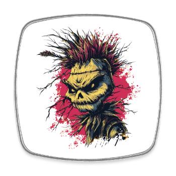 Punk Rock Scarecrow - Square fridge magnet - white - Front