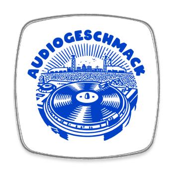Audio taste - Square fridge magnet - white - Front