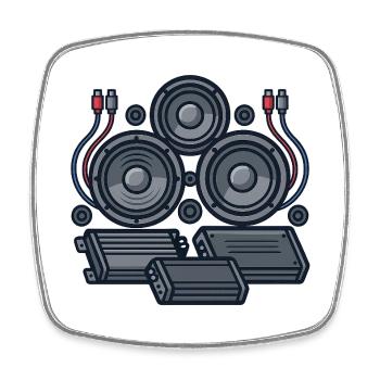 Sound Technology Design - Square fridge magnet - white - Front