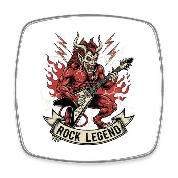 Mythical Demon Rock Illustration - Square fridge magnet - white - Front