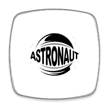 Astronaut - Cool Astonomy Logo - Square fridge magnet - white - Front