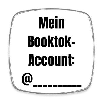 Mein Booktok-Account: - Viereckiger Kühlschrankmagnet - Weiß - Vorne