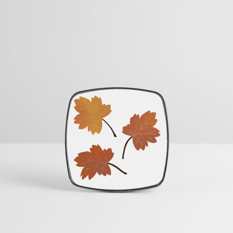 Autumn Maple Leaf Pattern for Cozy Apparel Square fridge magnet