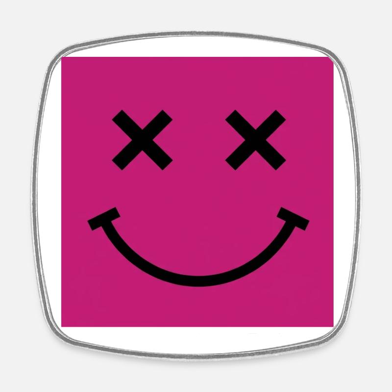 X-eyes - Square fridge magnet - white