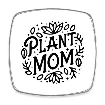 Plante maman jardinier drôle jardinier maman - Magnet carré - blanc - Devant
