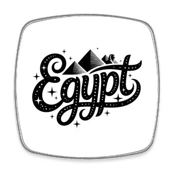 Ägypten - Souvenir-Design - Viereckiger Kühlschrankmagnet - Weiß - Vorne