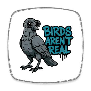 Birds Aren’t Real Roboter Vogel - Viereckiger Kühlschrankmagnet - Weiß - Vorne