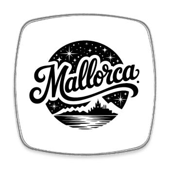 Mallorca - Souvenir Design - Viereckiger Kühlschrankmagnet - Weiß - Vorne