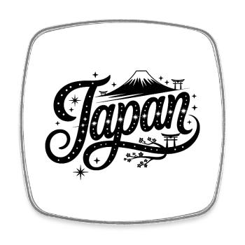 Japan - Souvenir-Design - Viereckiger Kühlschrankmagnet - Weiß - Vorne