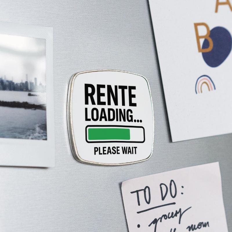 Square fridge magnet