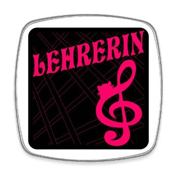 MUSIK LEHRERIN KATZEN - Viereckiger Kühlschrankmagnet - Weiß - Vorne