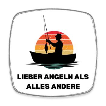 Mieux que toute autre chose : la pêche Design pour les pêcheurs - Magnet carré - blanc - Devant