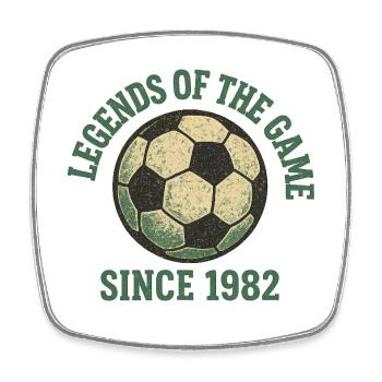 Football - Square fridge magnet - white - Front