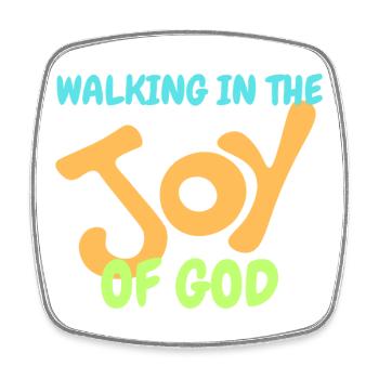 Celebrating faith and joy with bright design - Square fridge magnet - white - Front