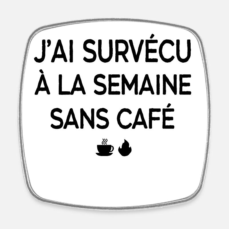 Motif Floral Éclatant pour T-shirts - Magnet carré - blanc