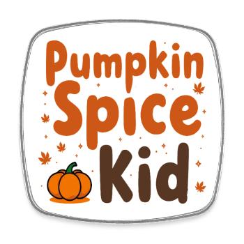 Citation de Pumpkin Spice Kid - Magnet carré - blanc - Devant