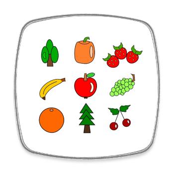 Naturmotive - Viereckiger Kühlschrankmagnet - Weiß - Vorne