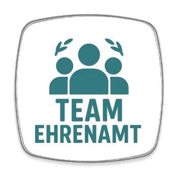Team Volunteering Motivational Design - Square fridge magnet - white - Front