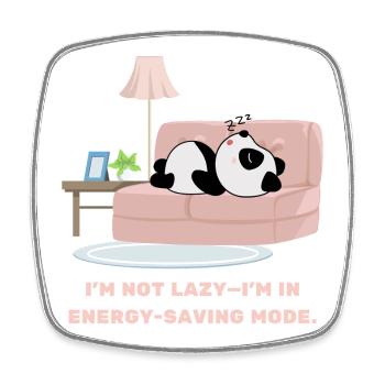 I'm Not Lazy Design für alle, die gerne schlafen - Viereckiger Kühlschrankmagnet - Weiß - Vorne