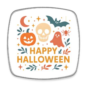 Classic Halloween - Square fridge magnet - white - Front