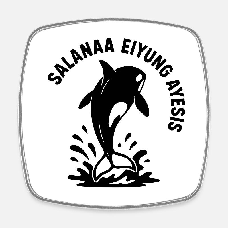 Salanaa Eiyung Ayesis - Square fridge magnet - white