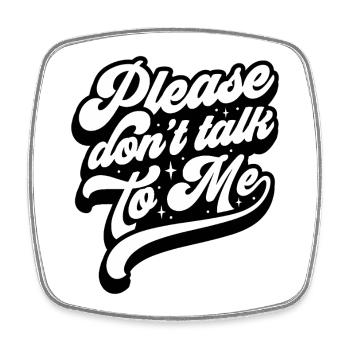 Motif de texte élégant pour un style décontracté - Magnet carré - blanc - Devant