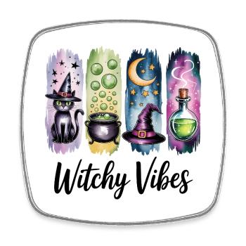 Magical Witchy Vibes Potion Collection - Square fridge magnet - white - Front